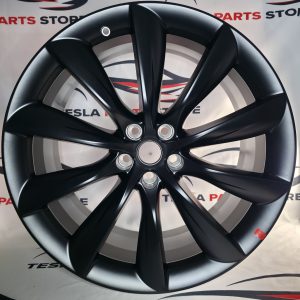 Tesla Model X 22" Black Rim OEM 1027247-00-F REAR