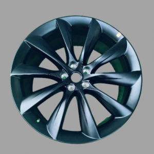 Tesla Model X 22" Black Rim OEM 1027247-00-F REAR