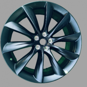 Tesla Model X 22" Black Rim OEM 1027246-00-F FRONT