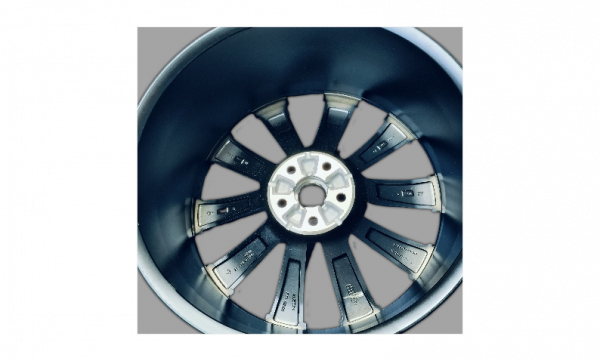 Tesla Model X 22" Matte Black Rim OEM 1620226-01-A FRONT - Image 2