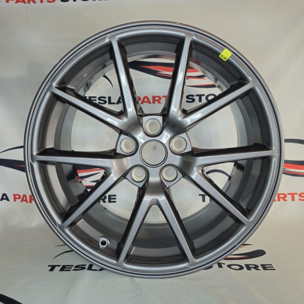 Tesla Model 3 18" Grey Rim OEM 1044261-00-A