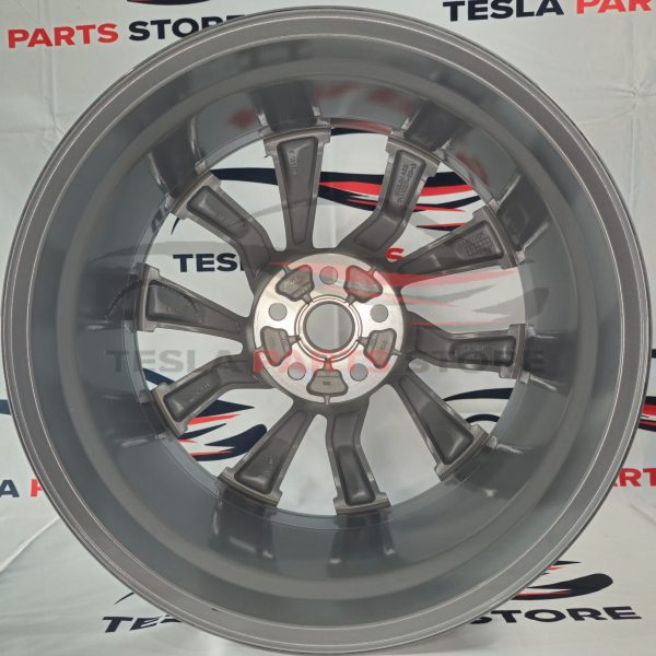 Tesla Model 3 19″ Silver Rim OEM 1344222-00-C 1344227-00-A - Image 2