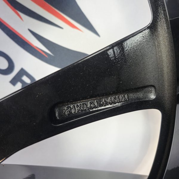 Tesla Model S 21″ Grey Rim OEM 1066520-01-C REAR - Image 2
