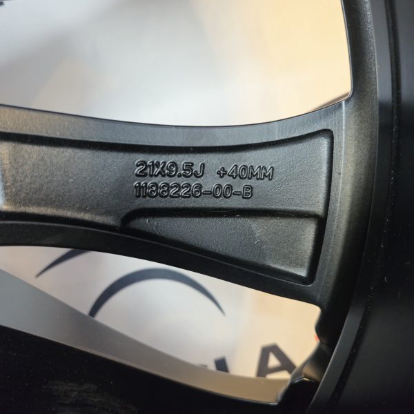 Tesla Model Y 21" Matte Grey Rim OEM 1188226-00-B FRONT - Image 2