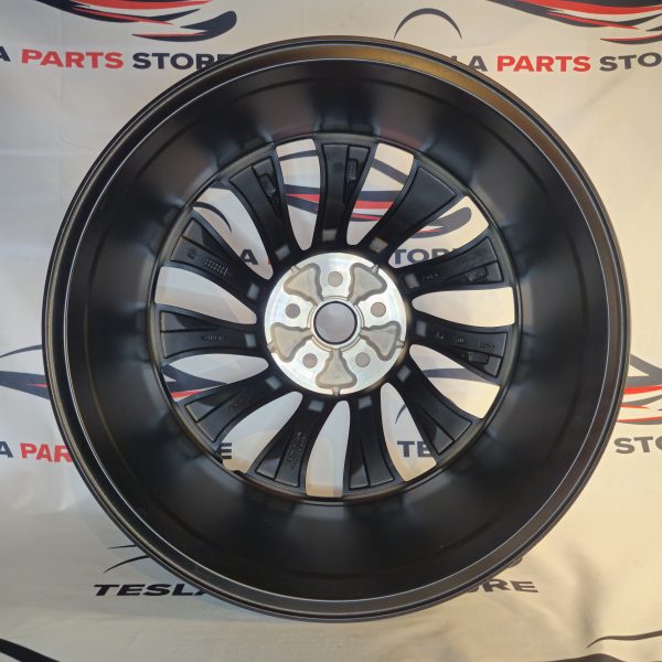 Tesla Model Y 21" Matte Grey Rim OEM 1188226-00-B FRONT - Image 3