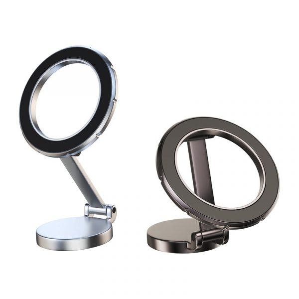 Car Cell Phone Holder Folding Magnetic Stick On Surfaces 3M Double Sided Tape - Image 2