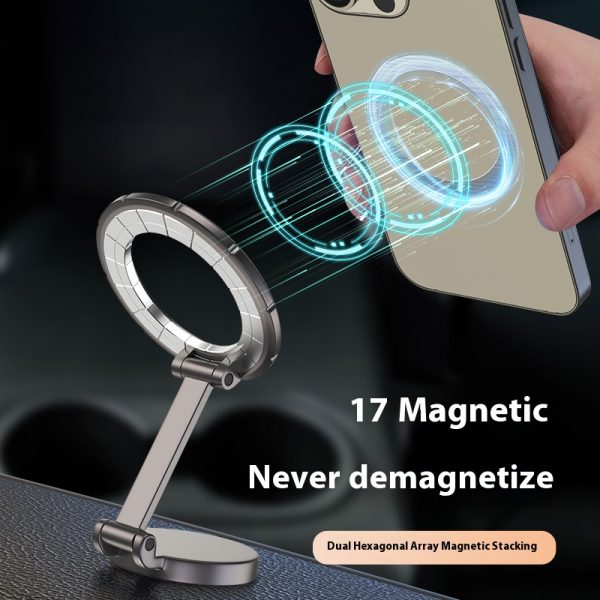 Car Cell Phone Holder Folding Magnetic Stick On Surfaces 3M Double Sided Tape - Image 3