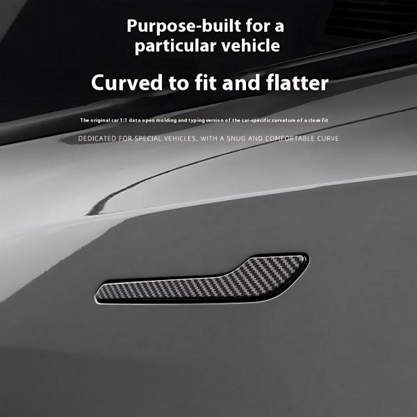 4pc Tesla model 3/Y door handle covers carbon fiber accessory - Image 3