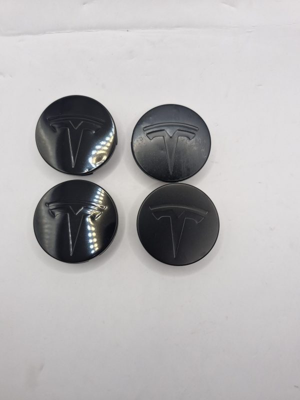 Wheel Hub Cap Set Of Four Black On Black