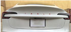 Emblem Tesla Rear Red Metal
