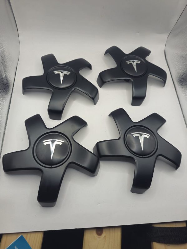 Wheel Hubcap Spider Black And Aluminium For Tesla Models S3XY