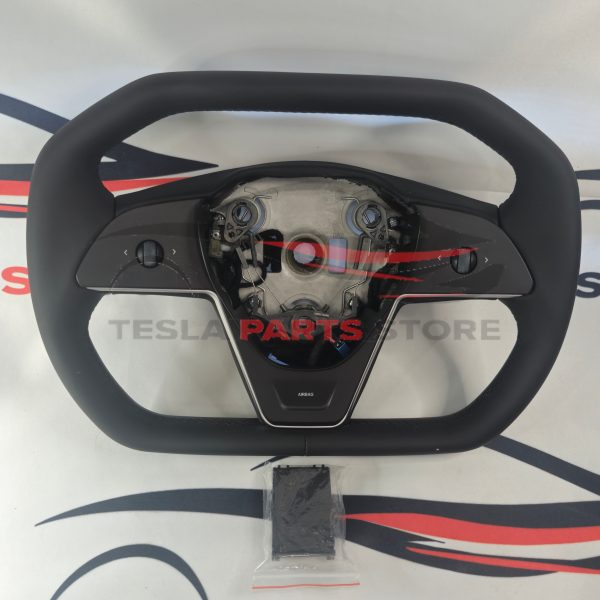 steering wheel yoke cybertruck design, Cyber Wheel With heating Tesla 3/Y - Image 2
