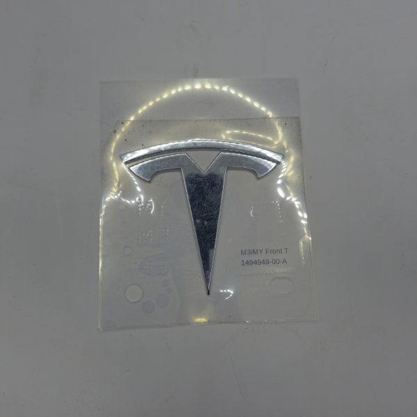 Emblem OEM Badge Front Frunk Chrome Tesla Factory OEM 1494949 00 A