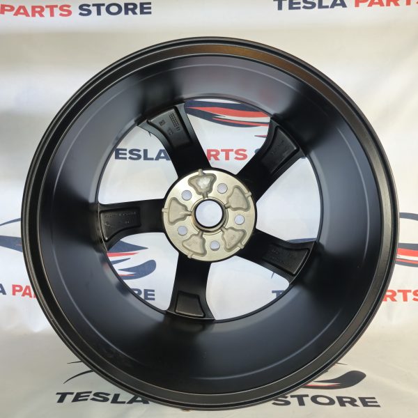 Tesla Model Y 2025+ 5 spoke OEM 19" 2188226-00-B Black - Image 2