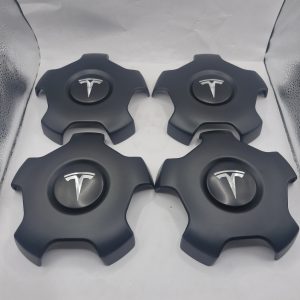 hub caps Tesla model 3 18" 1529680-A Black and Silver Full Set