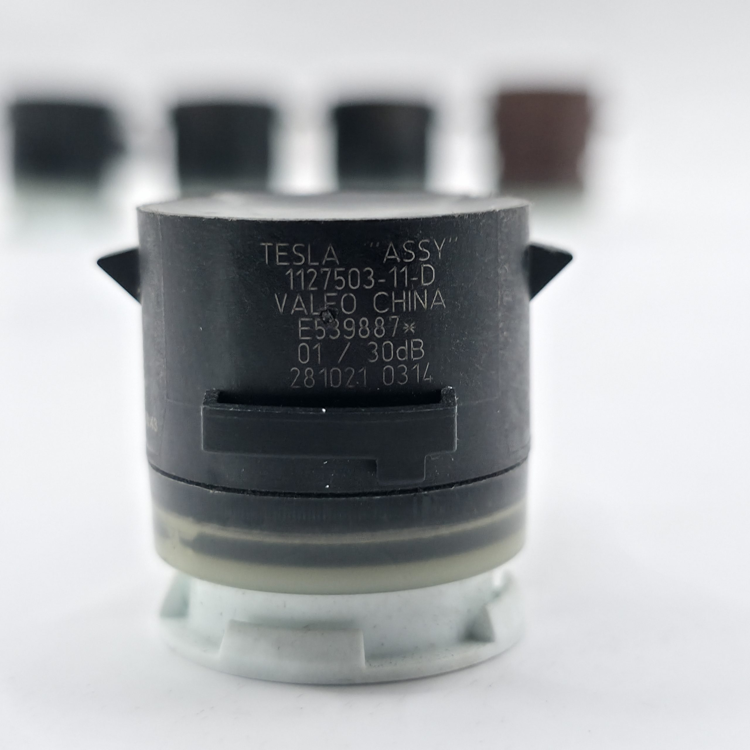 OEM Ultrasonic Radar Front Bumper Sensors Full Set Pearl White Tesla Model 3 2017-2023 - Image 5