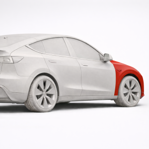 Tesla Model Y 25+ Front Right Hand Side Wing Fender OEM Unpainted 1934345-ED-A