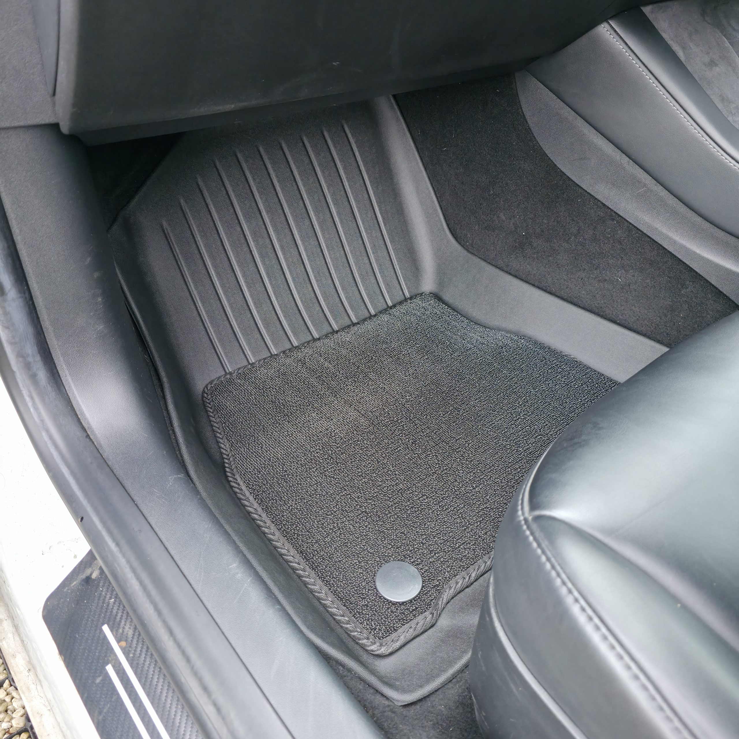 6pc Floormats For The Tesla Model 3, Hard Flexible ABS With Heavy Duty Unclip able Mats - Image 3