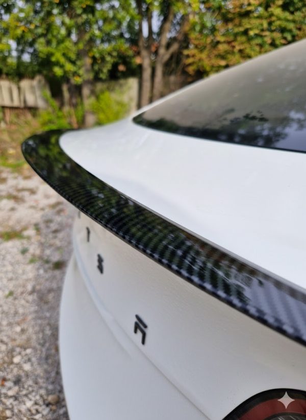 3691963 Tesla Pattern Tesla Model Y Basic Style Carbon Fibre Pattern Spoiler | Tesla Parts Store