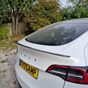 Tesla Model Y Basic Style Carbon Fibre Pattern Spoiler