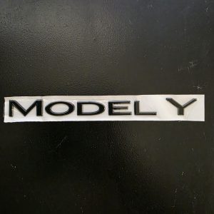 Tesla Model Y Badge Black Sticker Decal
