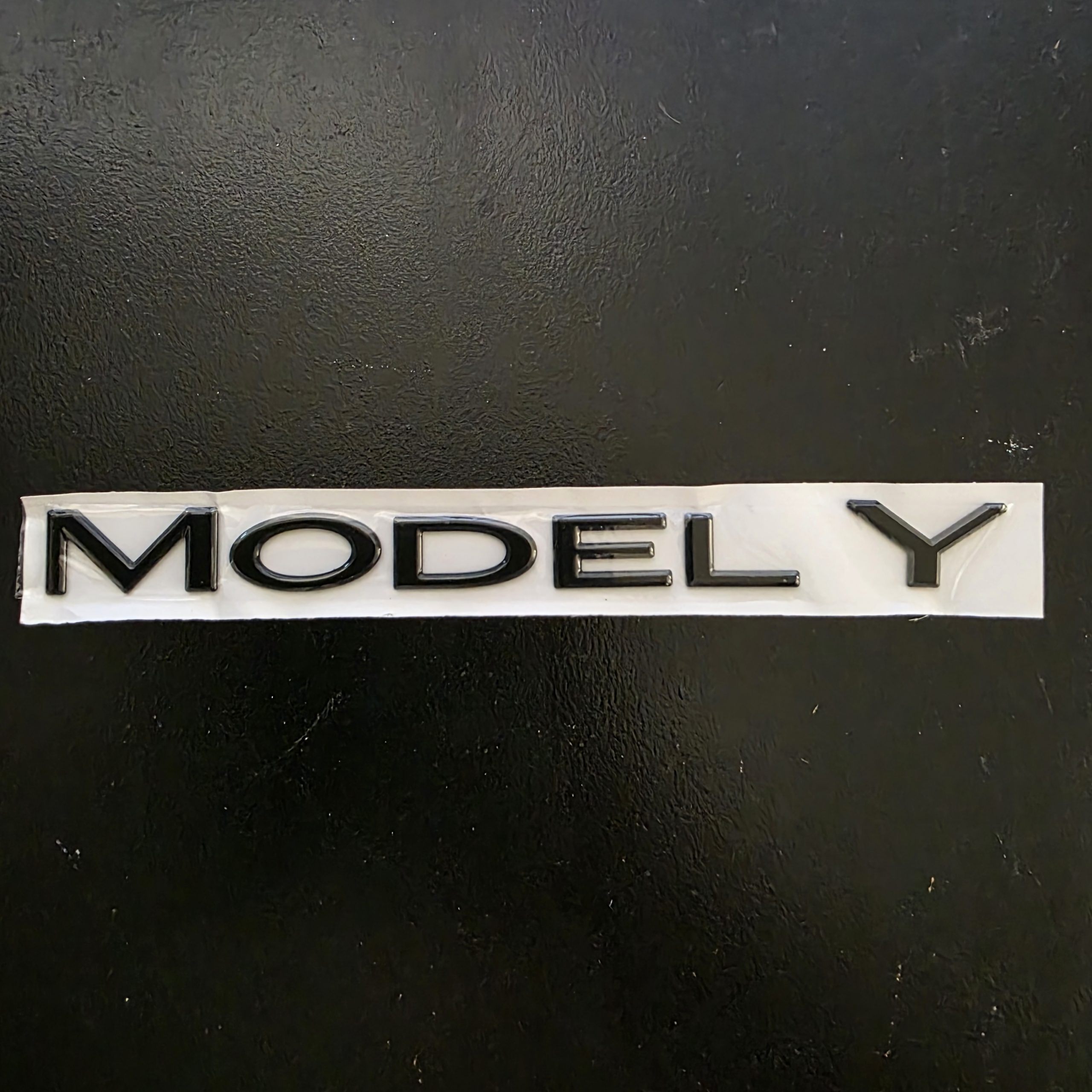Tesla Model Y Badge Black Sticker Decal