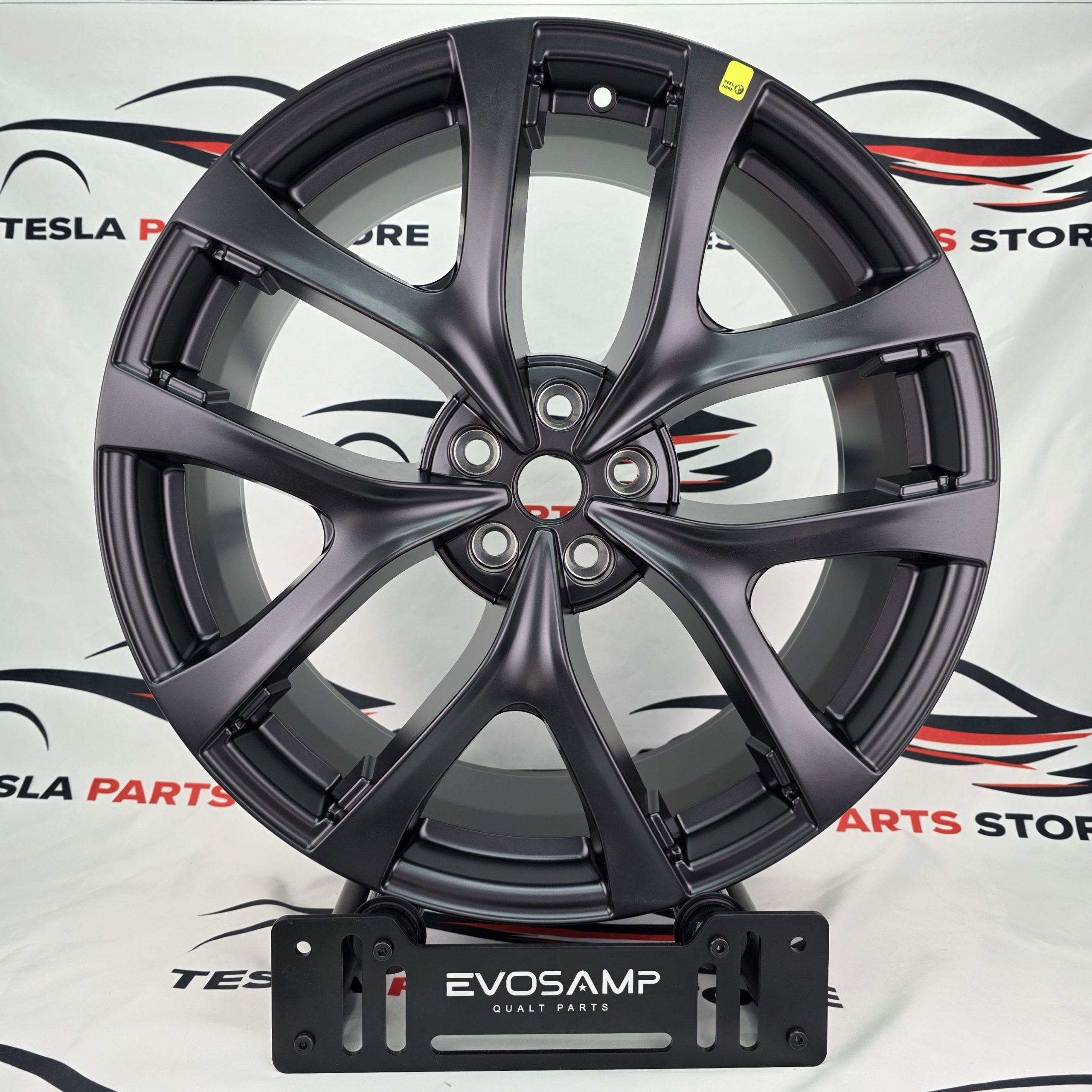 Tesla Model Y 21″ Matte Grey Performance OEM 2188228-00-B FRONT