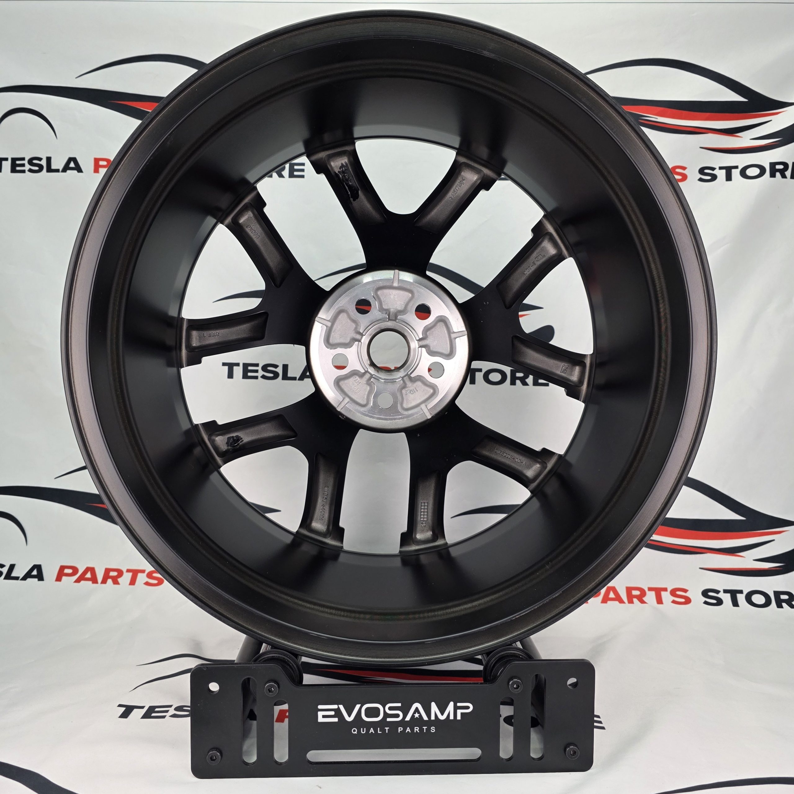 Tesla Model Y 21″ Matte Grey Performance OEM 2188228-00-B FRONT - Image 2