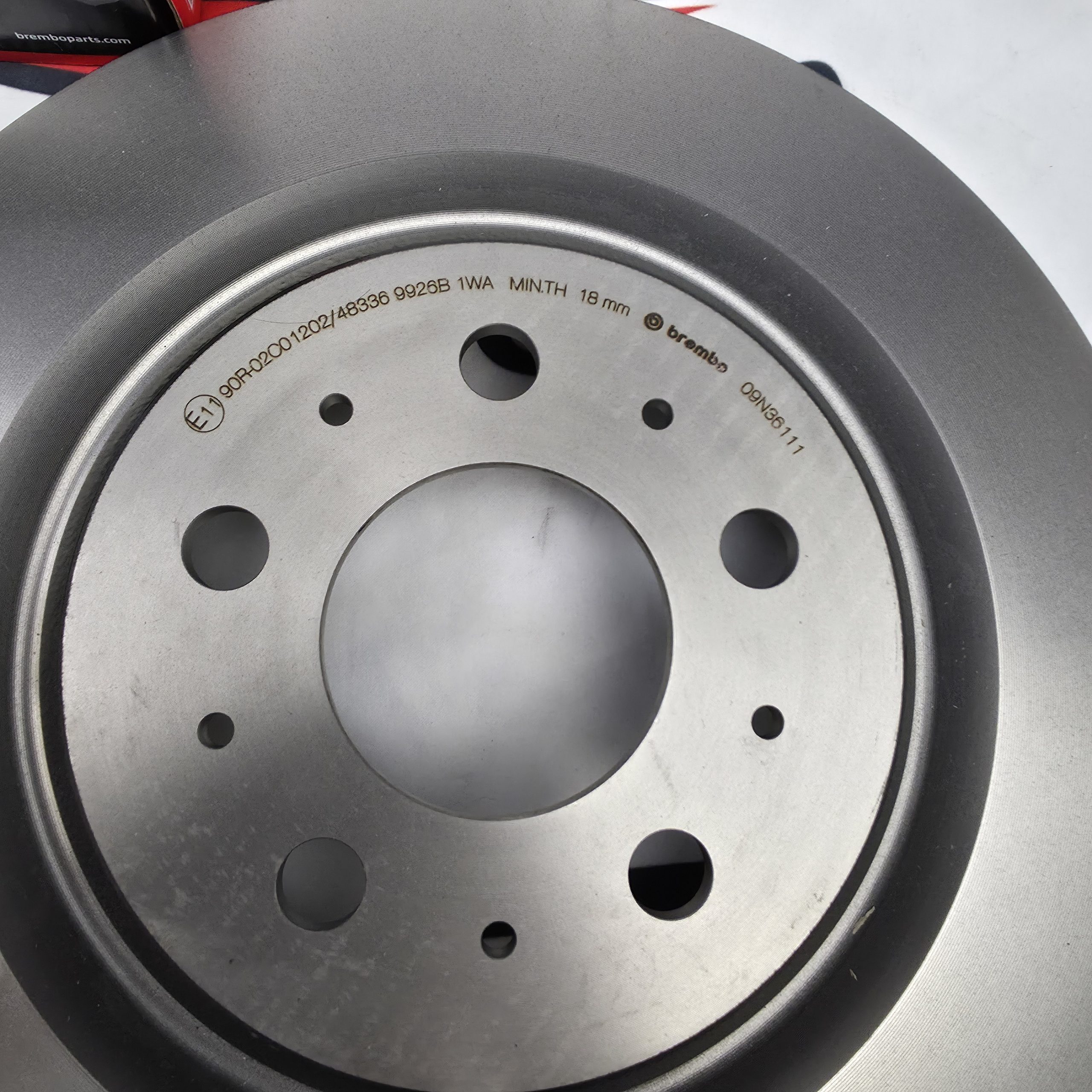 Tesla Model 3 Standard Rear Brake Pads And Discs BREMBO Prime Full Set - Image 2