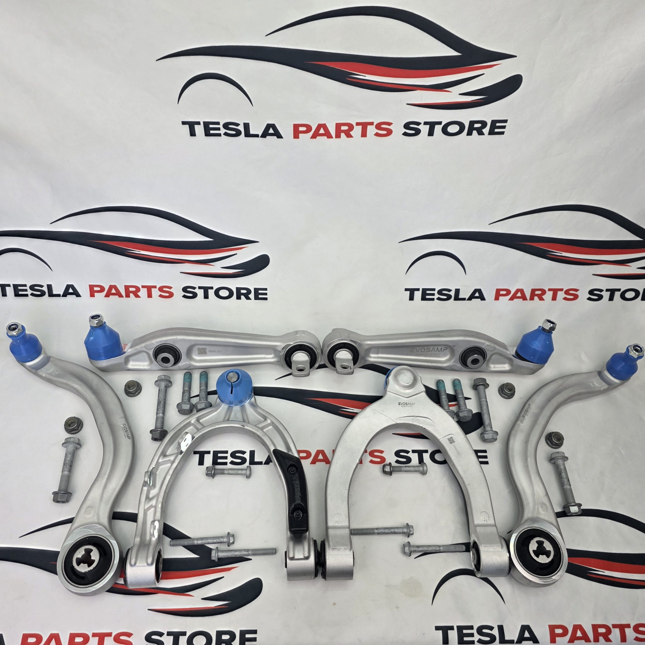 Tesla Model Y (2020–2025) EVOSAMP Full Front Suspension Kit with OEM Bolt Sets